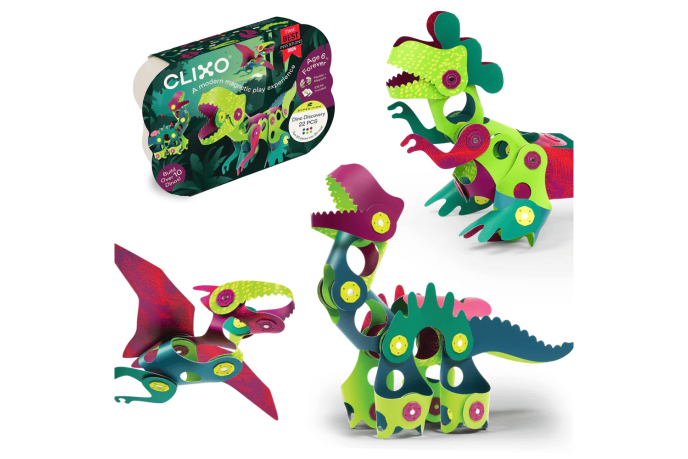 Playwell Clixio Dino Discovery Pack (22pcs)