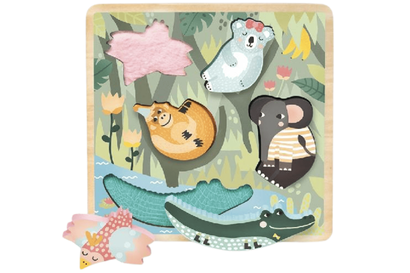 Fire The Imagination Vilac Touch and Feel Jungle Puzzle