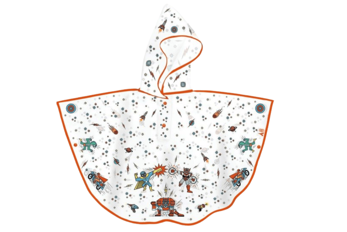 Ilo Super Hero Djeco Rain Cape for 5-7 Year Olds