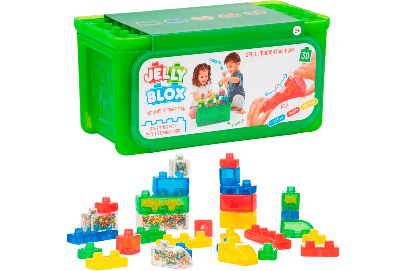K.I.D. Toys Inc. build Jelly Blox - Stash ‘N Stack Set