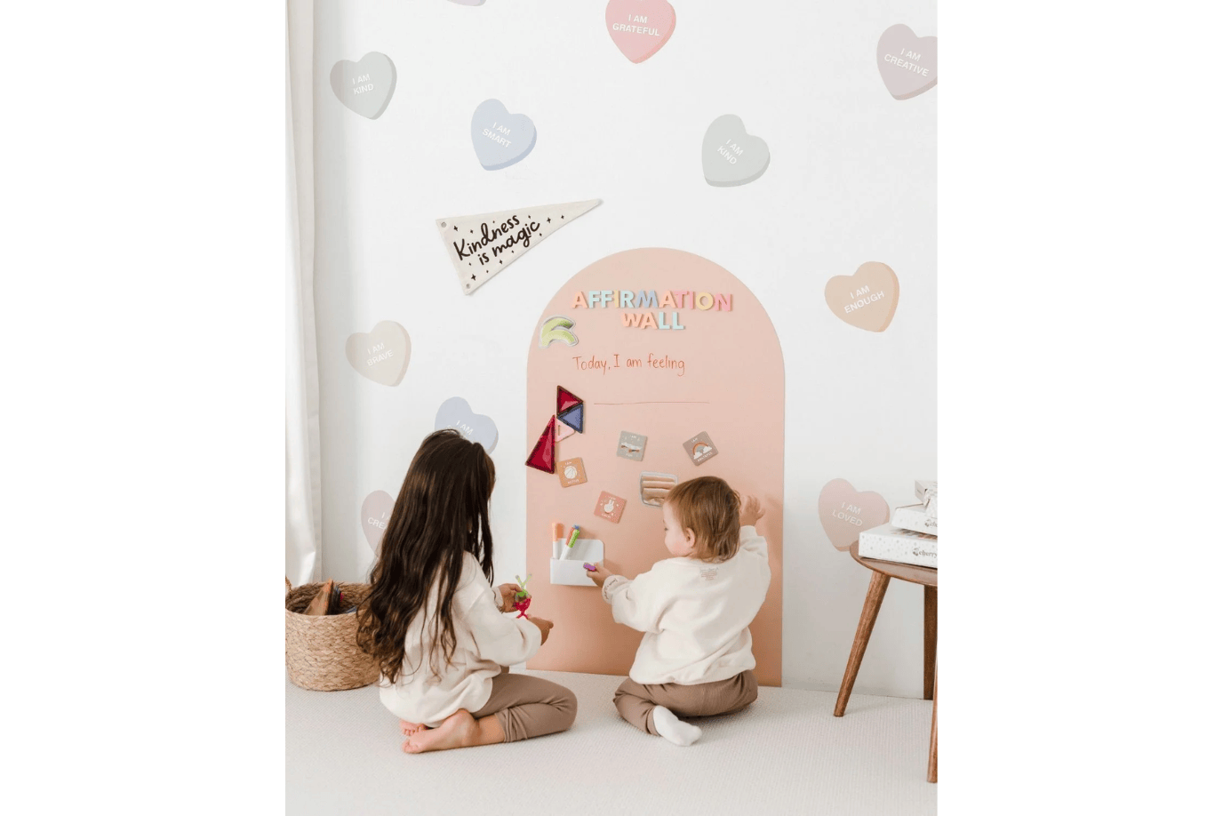 Cherrypick Blush NEW Magic Playwall - Removable Magnetic Chalkboard Wall Decal