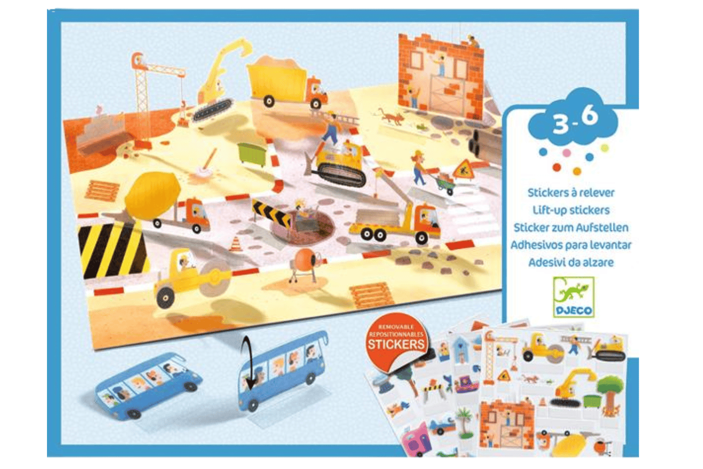 Ilo Vehicles Lift Up Sticker Activity Sets