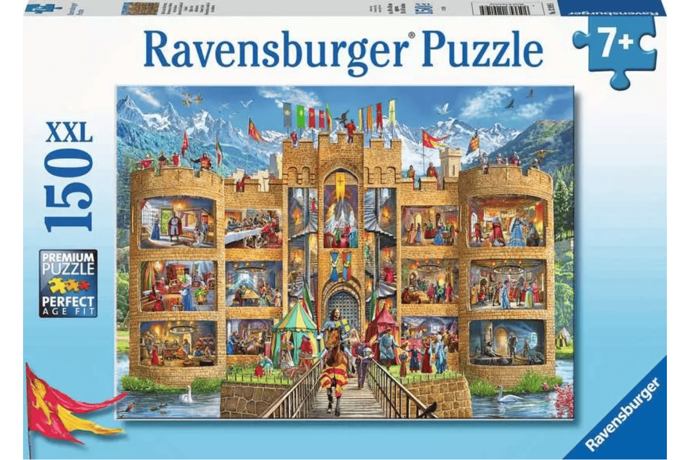 Cutaway Castle 150 Piece Puzzle, Ravensburger, jigsaw puzzles for 7 years and up, jigsaw puzzles for 8 years and up, jigsaw puzzles for 9 years and up, jigsaw puzzles for 10 years and up, jigsaw puzzles for teens, The Montessori Room, Toronto, Ontario, Canada. 