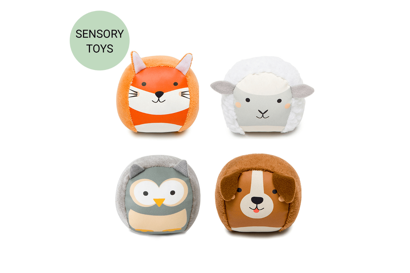 PJM Distributions Inc. Farm Roly Poly Balls - Set of 4