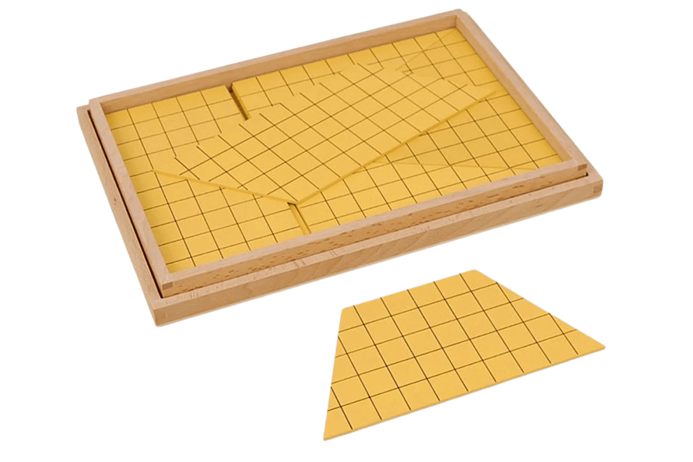 Adena Montessori Yellow Triangles for Area Yellow Triangles for Area & Stand for Height