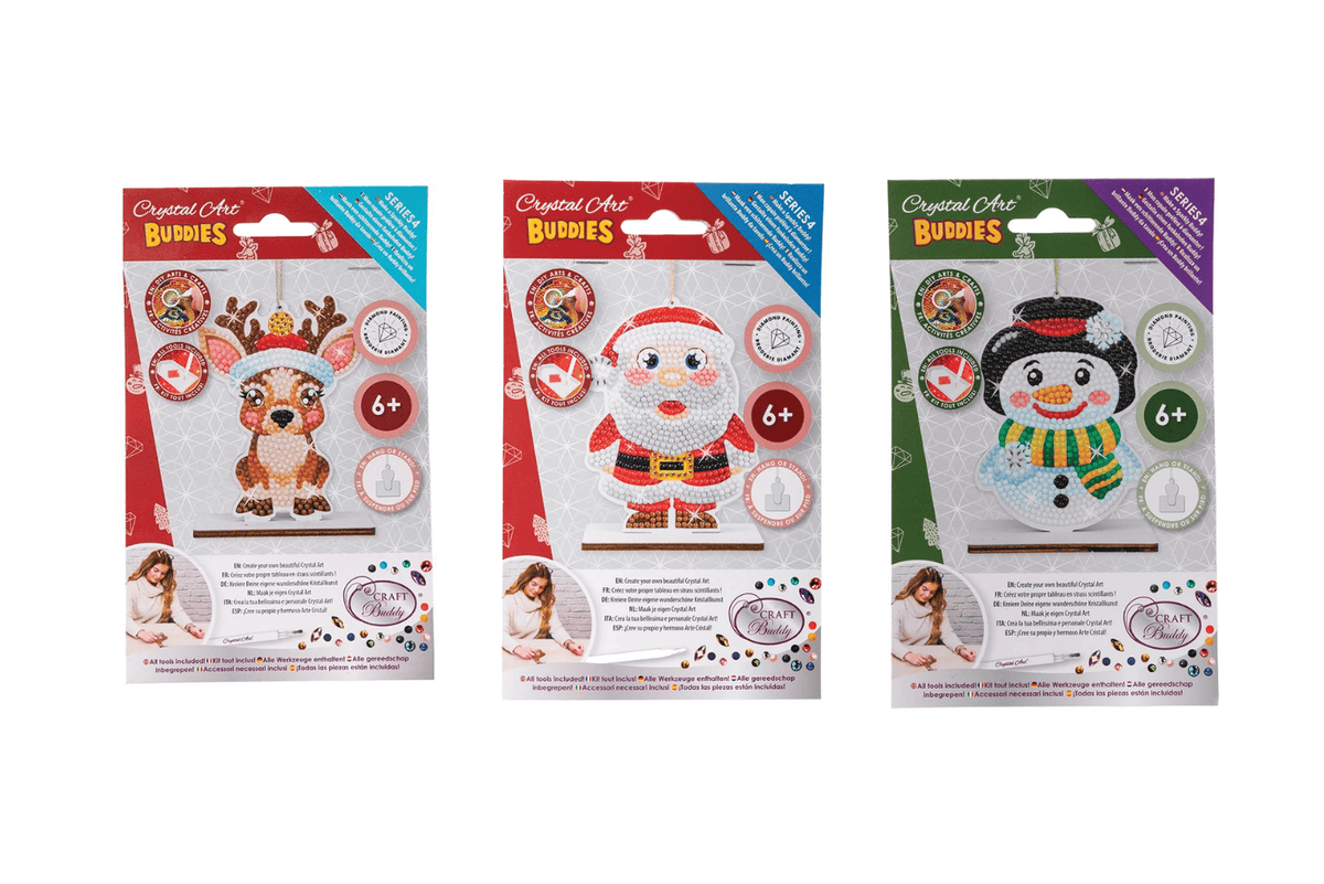 Outset Media Crystal Art Buddies: Christmas Ornaments