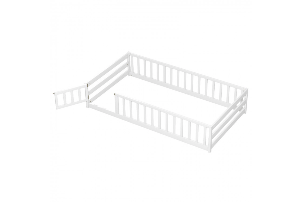 Costway White Montessori Floorbed - Twin