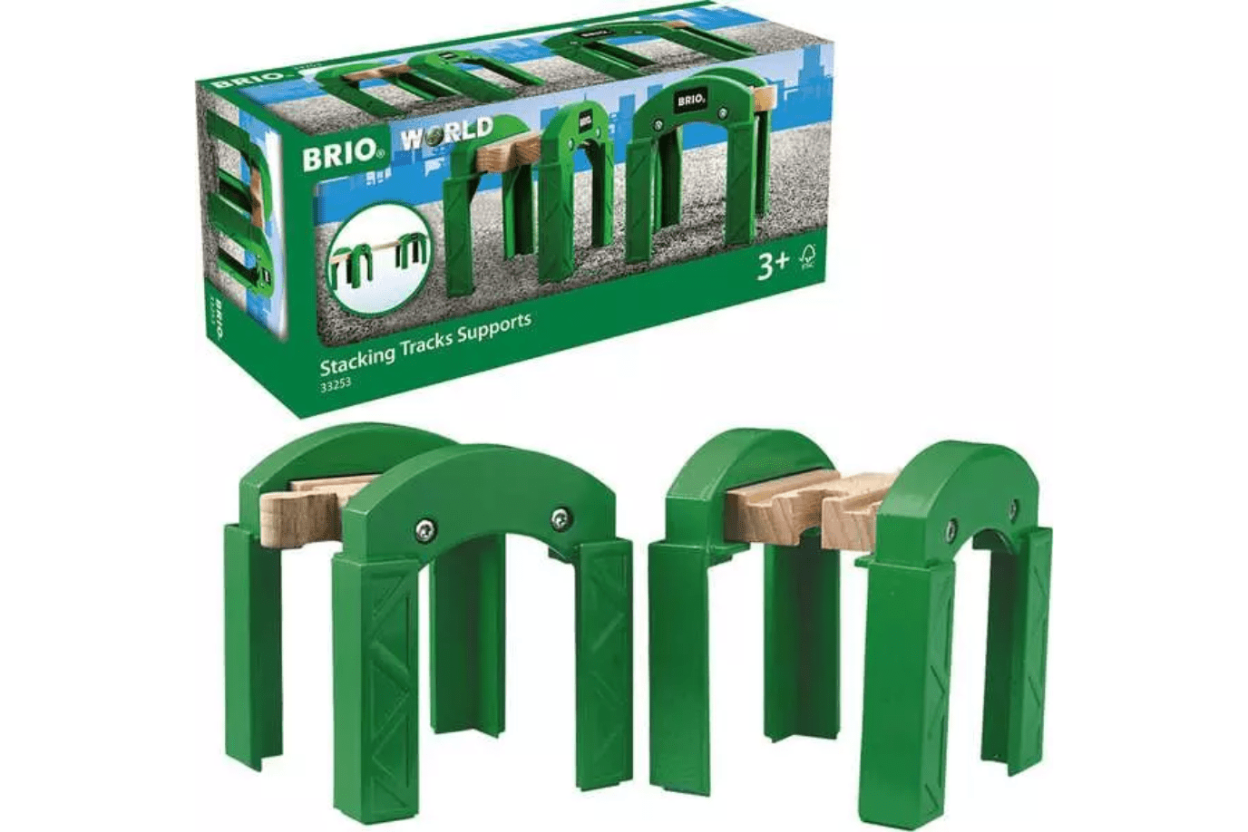 Brio Train Set Stacking Track Supports, Brio, wooden train set, best wooden train set, high quality wooden train set, best gifts for kids, The Montessori Room, Toronto, Ontario, Canada, Brio train accessories