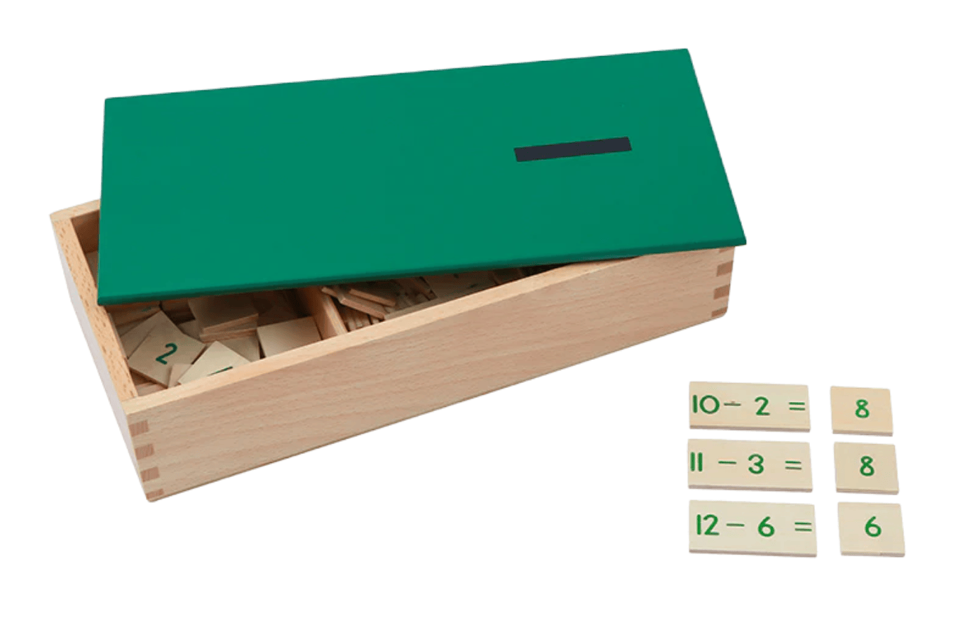 Adena Montessori Subtraction Equations And Differences Box
