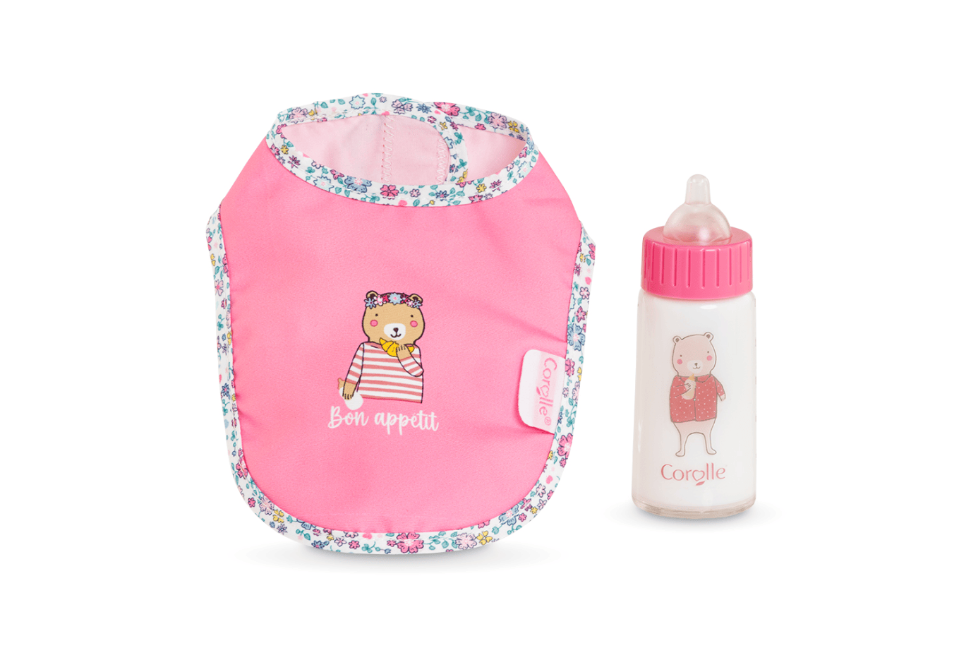 K.I.D. Toys Inc. Corolle Bib and Magic Bottle