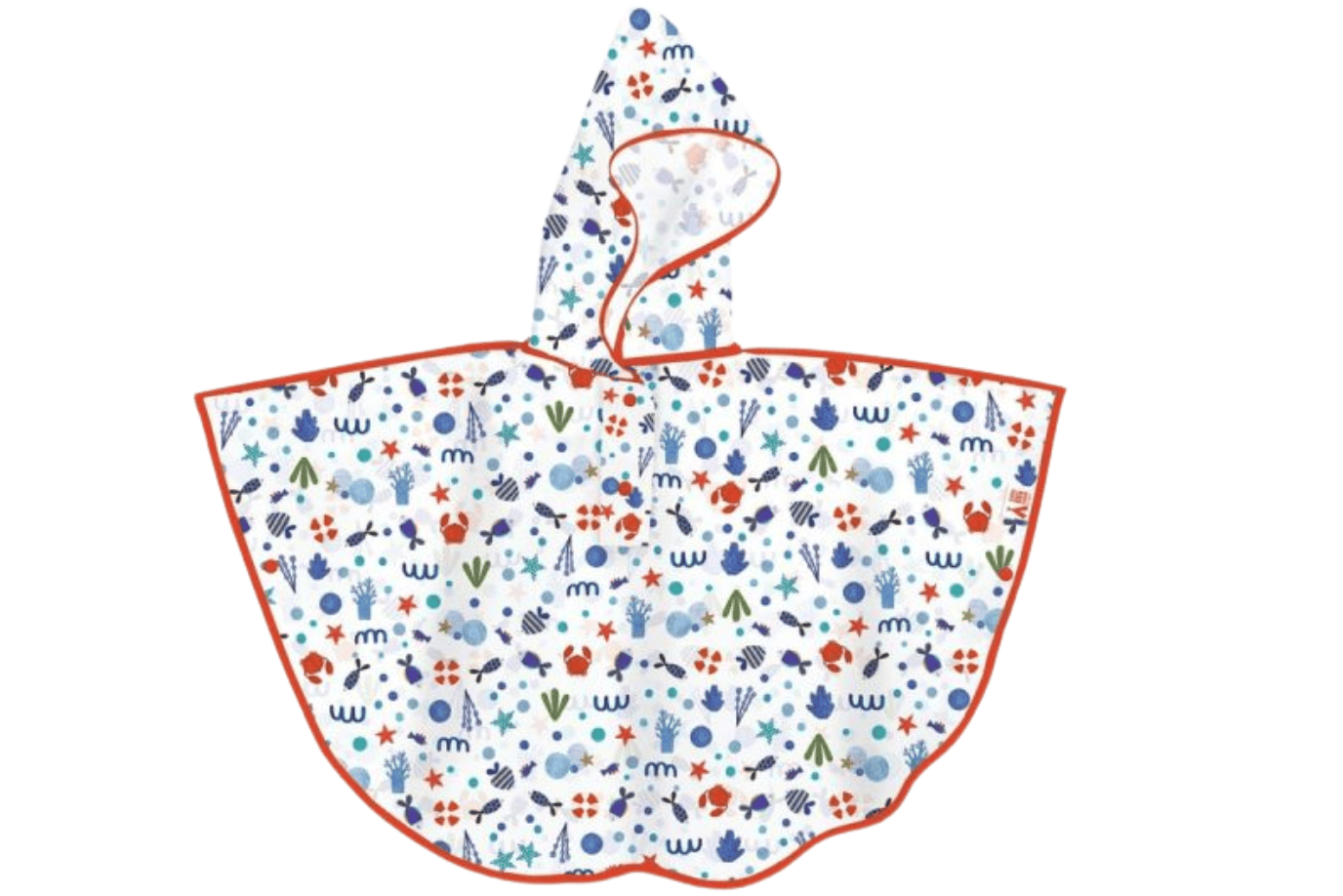 Ilo Ocean Djeco Rain Cape for 3-5 Year Olds