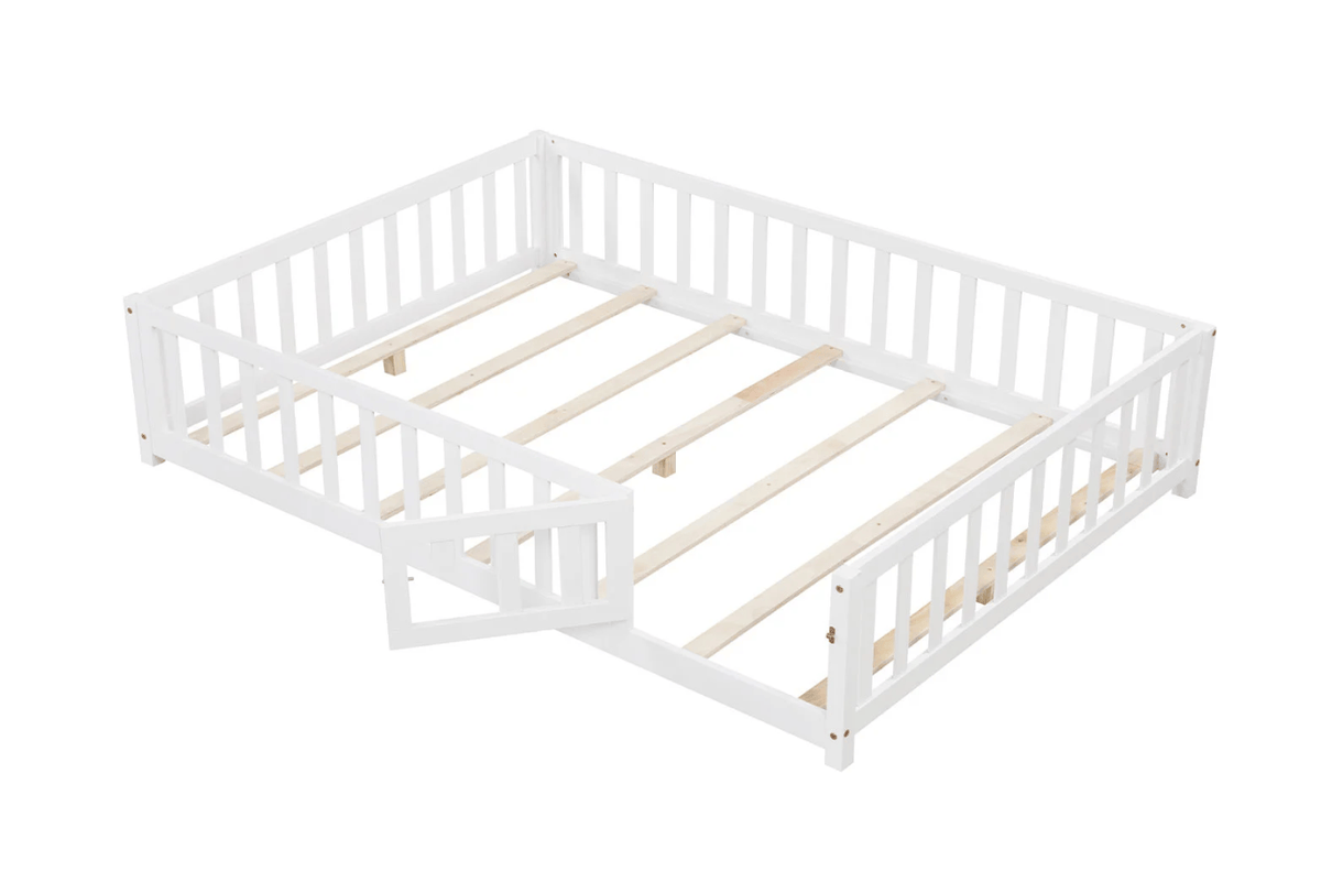 Costway White Montessori Floorbed - Full