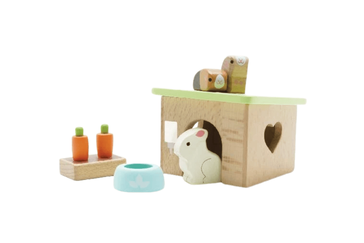 Fire the Imagination Bunny &amp; Guinea Pig Set Le Toy Van Doll House Pets