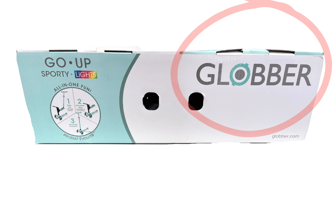 Incredible Novelties Mint Globber GO-UP Sporty Lights - Mint - Damaged Box - FINAL SALE