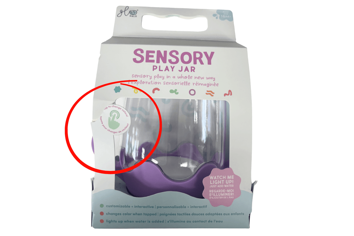 Kidcentral Purple Glo Pals Sensory Light Up Jar - Damaged Box - FINAL SALE