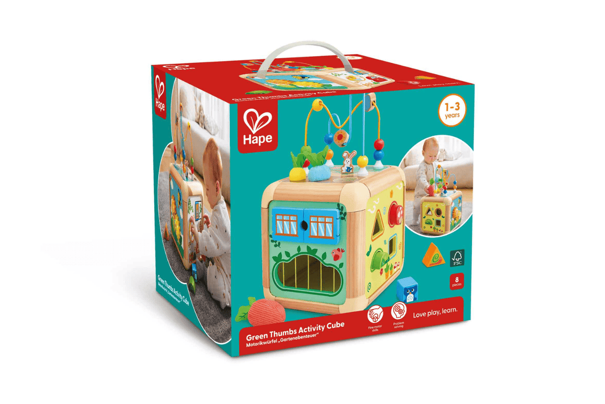 Playwell Hape Green Thumb Activity Cube