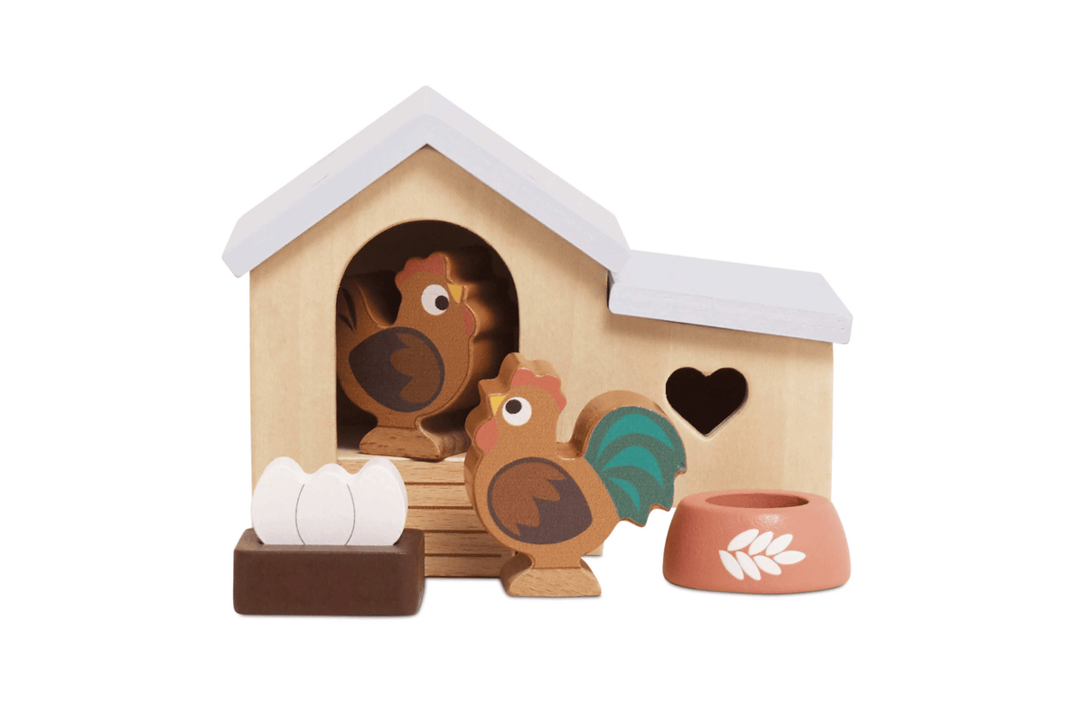 Fire the Imagination Chicken Coop Set Le Toy Van Doll House Pets
