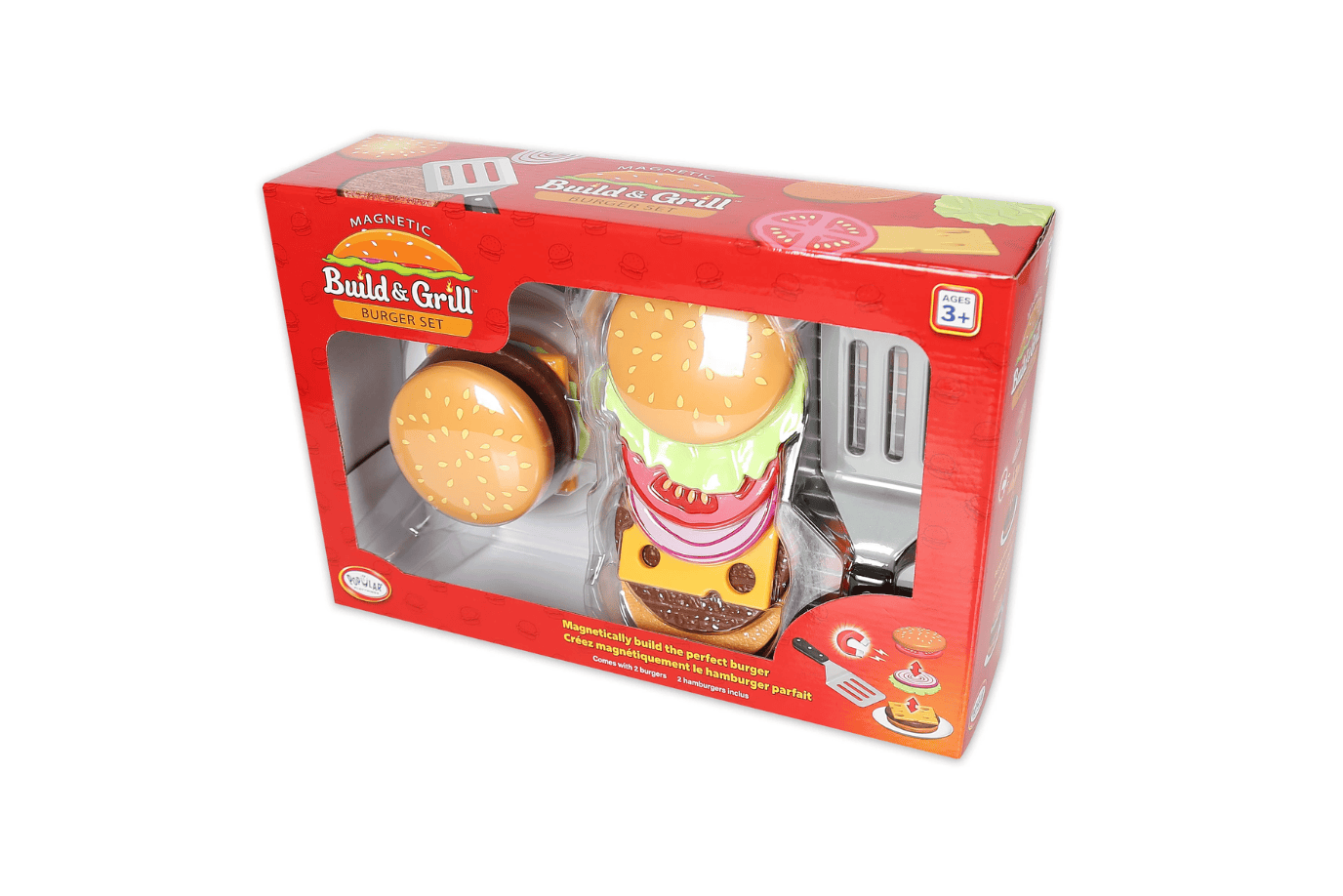 Outset Media Magnetic Bake & Grill Hamburger Set