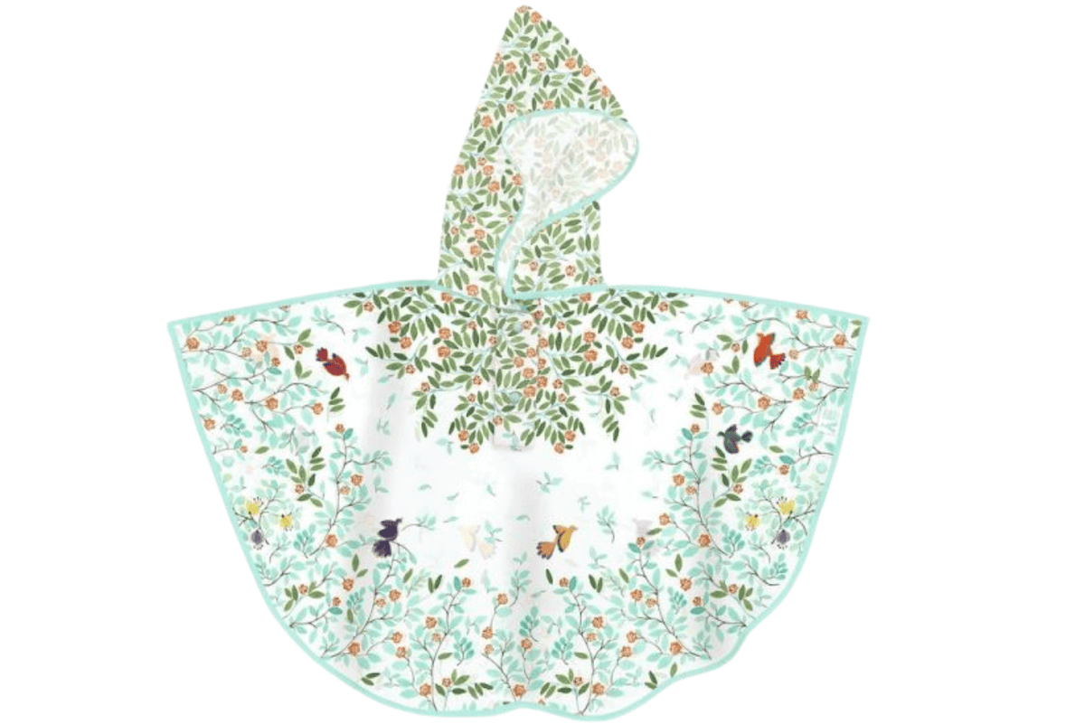 Ilo Foliage Djeco Rain Cape for 5-7 Year Olds