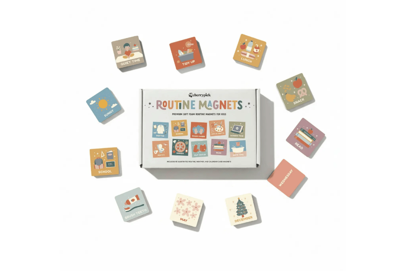 Cherrypick Routine Magnets - 60 Pc Set - For Magnetic Playwalls