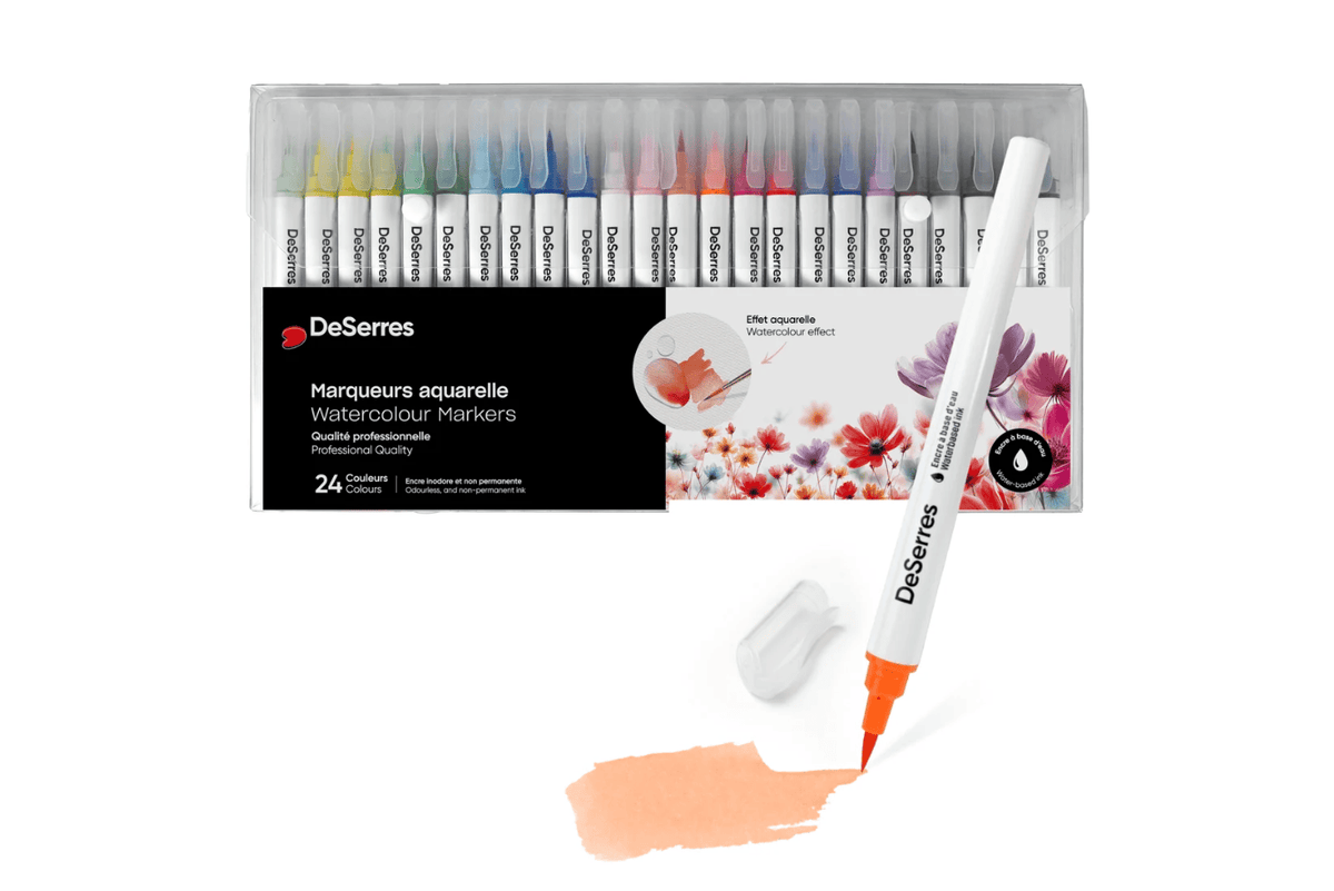 Pierre Belvediere DeSerres Watercolour Markers - Set of 24