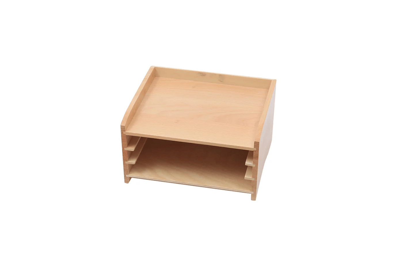 Adena Montessori Cabinet for 3 Puzzles Botany/Zoology Puzzle Cabinets (2 Sizes Available)