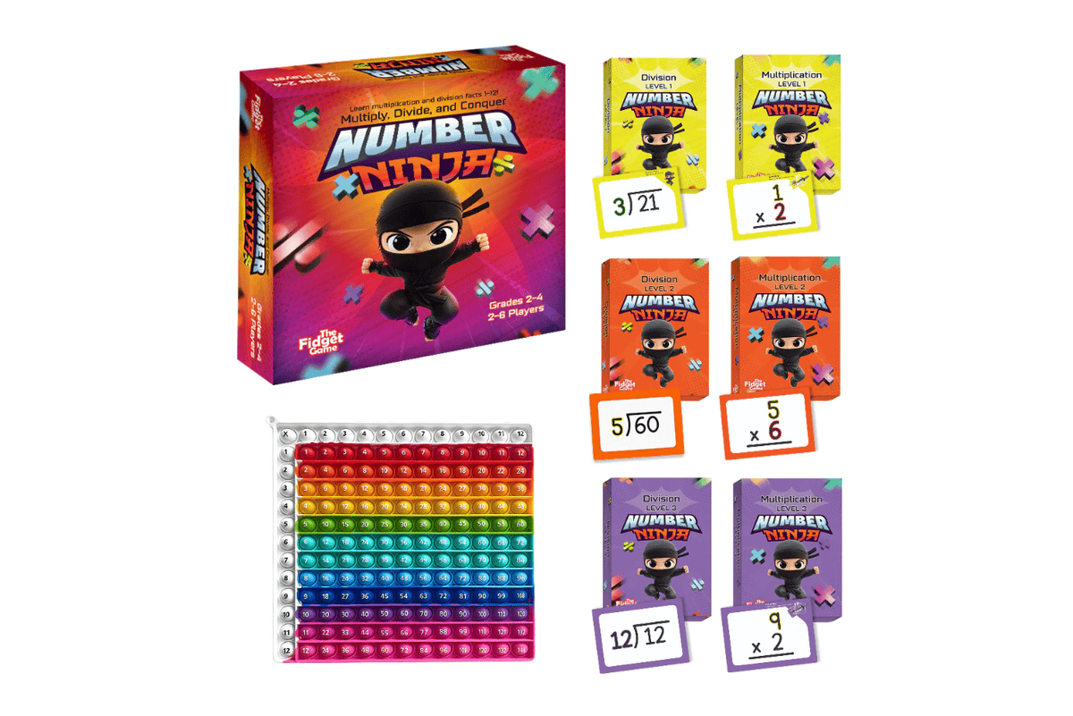 The Fidget Company Number Ninja Math Game - Ages 7 - 10