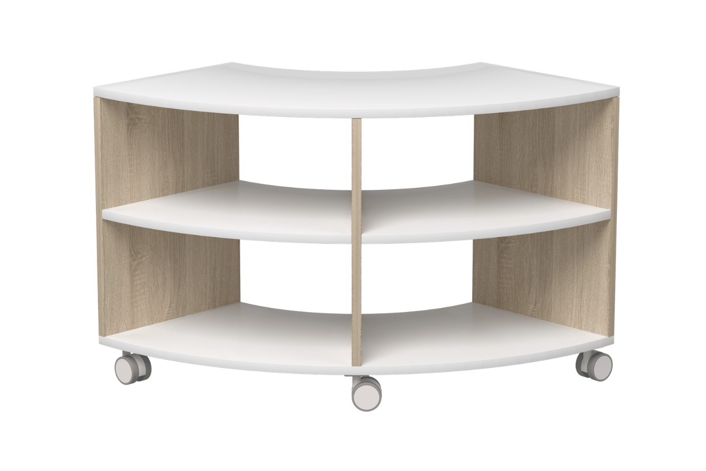 Playwell Beleduc Low Curved Wood Shelf