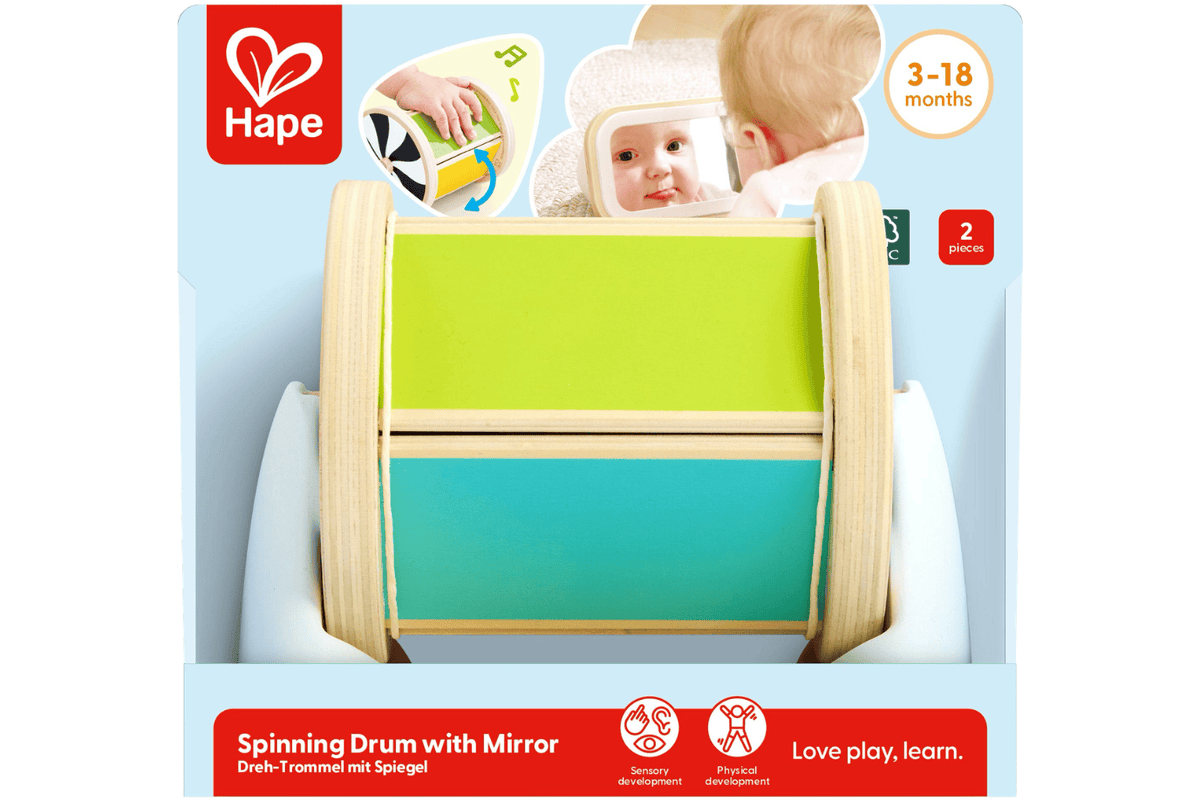 Playwell Hape Spinning Drum with Mirror