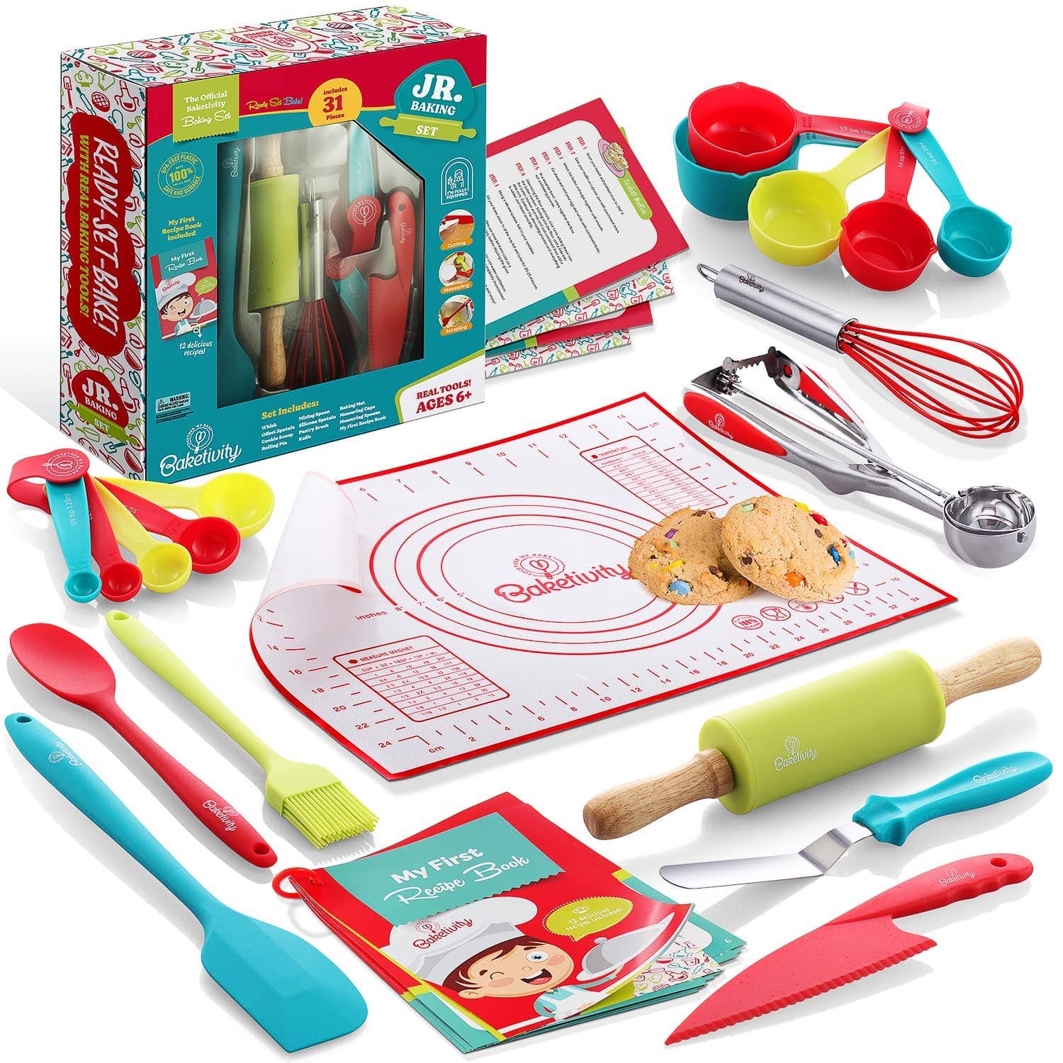 Baketivity Corp 31-Piece Children's Baking Tool Set from Baketivity