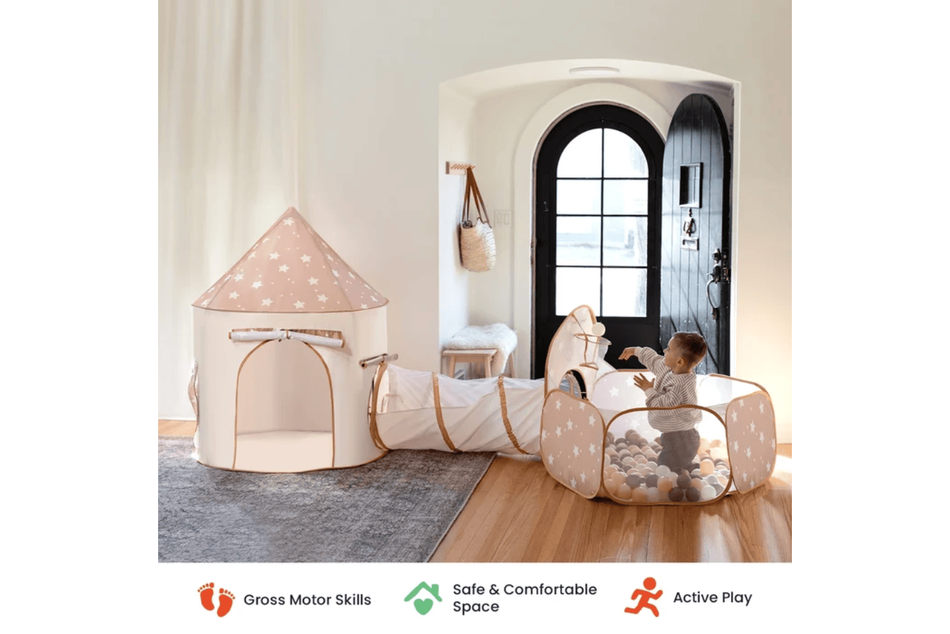 Tinyland 3-In-1 Play Tunnel and Tent