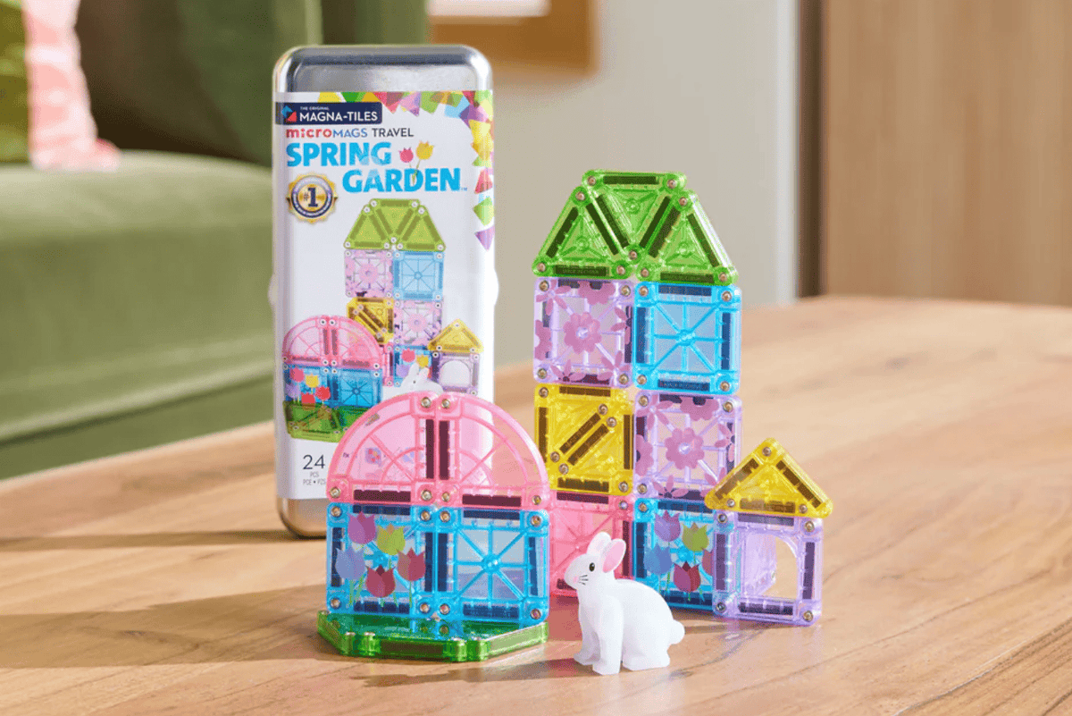 Valtech Magna Tiles MAGNA-TILES® microMAGS Spring Garden 24 Piece Travel Set