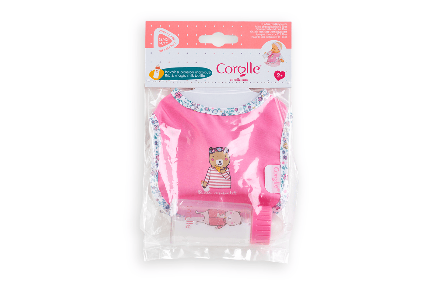 K.I.D. Toys Inc. Corolle Bib and Magic Bottle