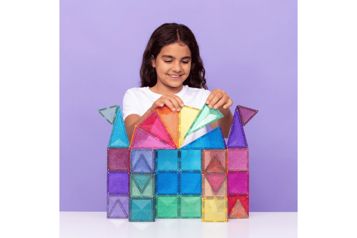 Connetix Tiles Connetix Glitter Castle Pack [48 Pieces]