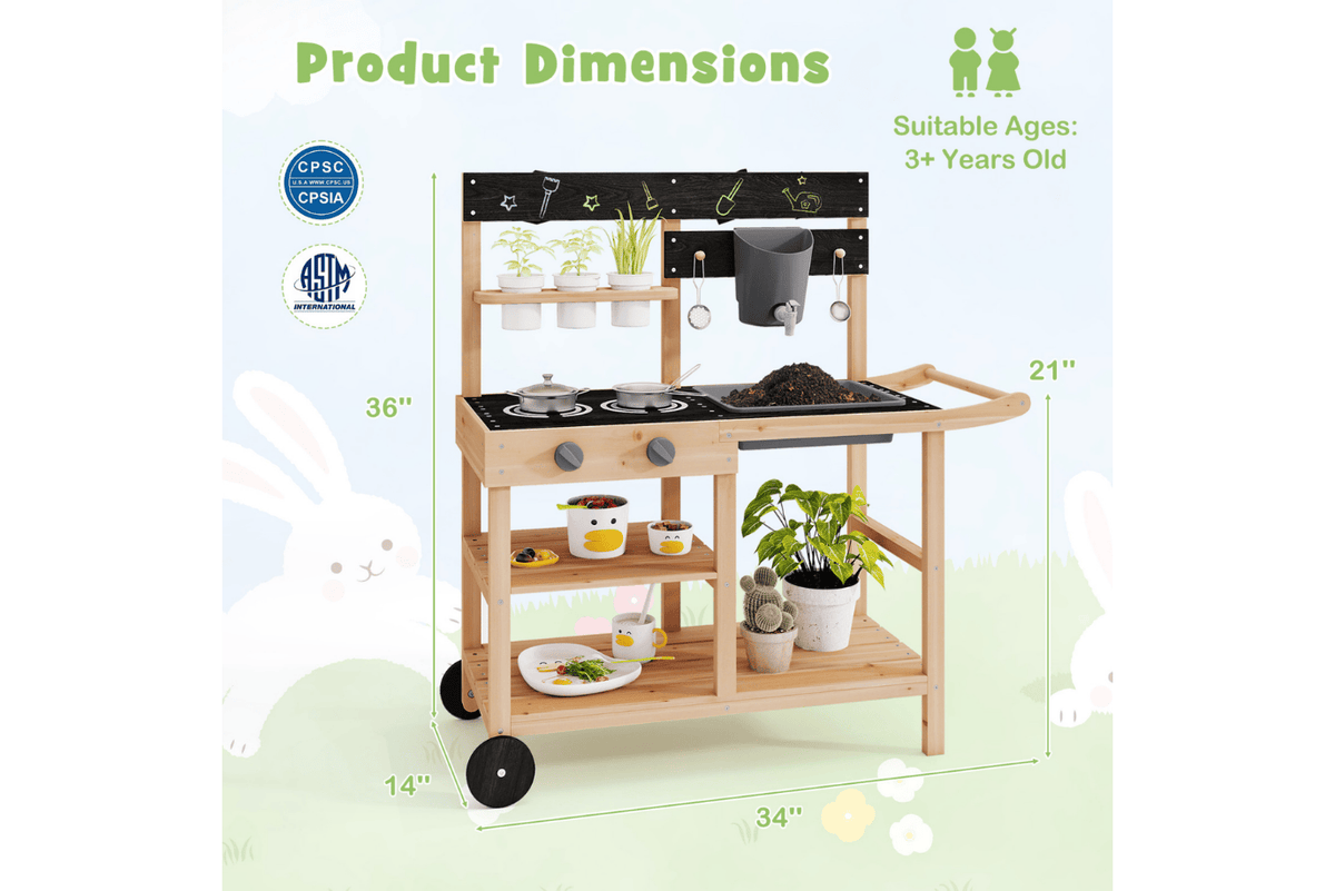Costway Children’s Outdoor Mud Kitchen