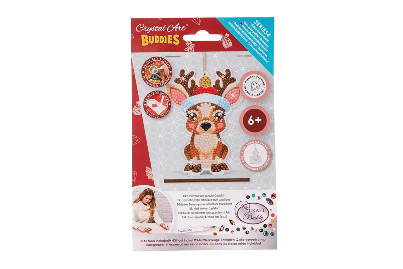 Outset Media Crystal Art Buddies: Christmas Ornaments