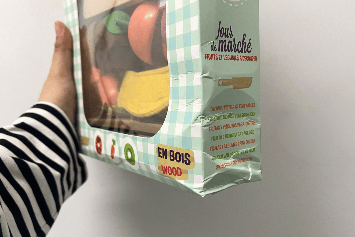 Fire the Imagination Wooden Fruit & Vegetable Cutting Set - Damaged Box - FINAL SALE