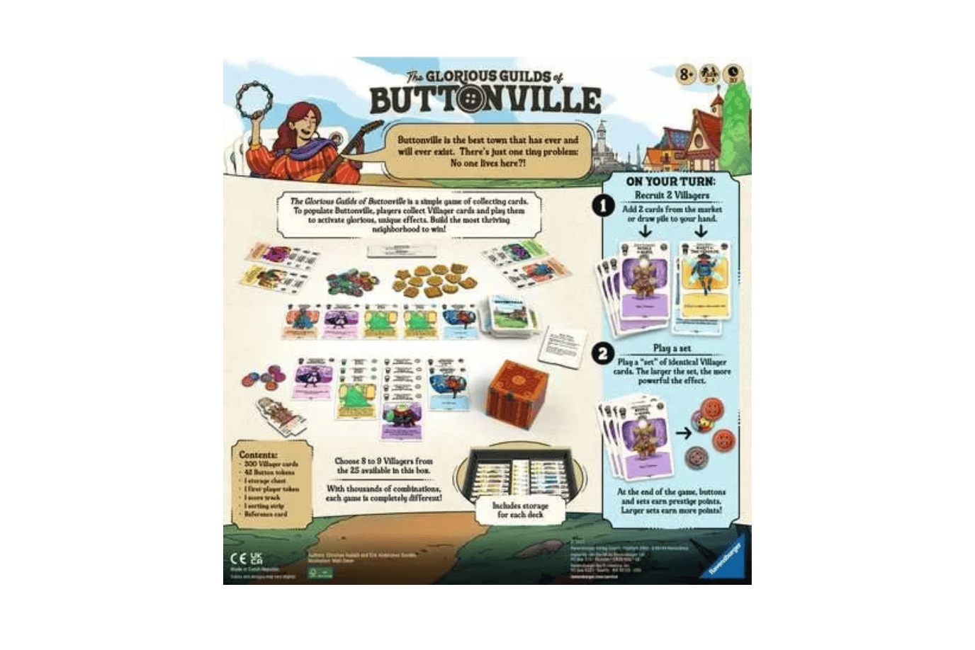 Tracy Stevenson The Guilds of Buttonville Strategy Game