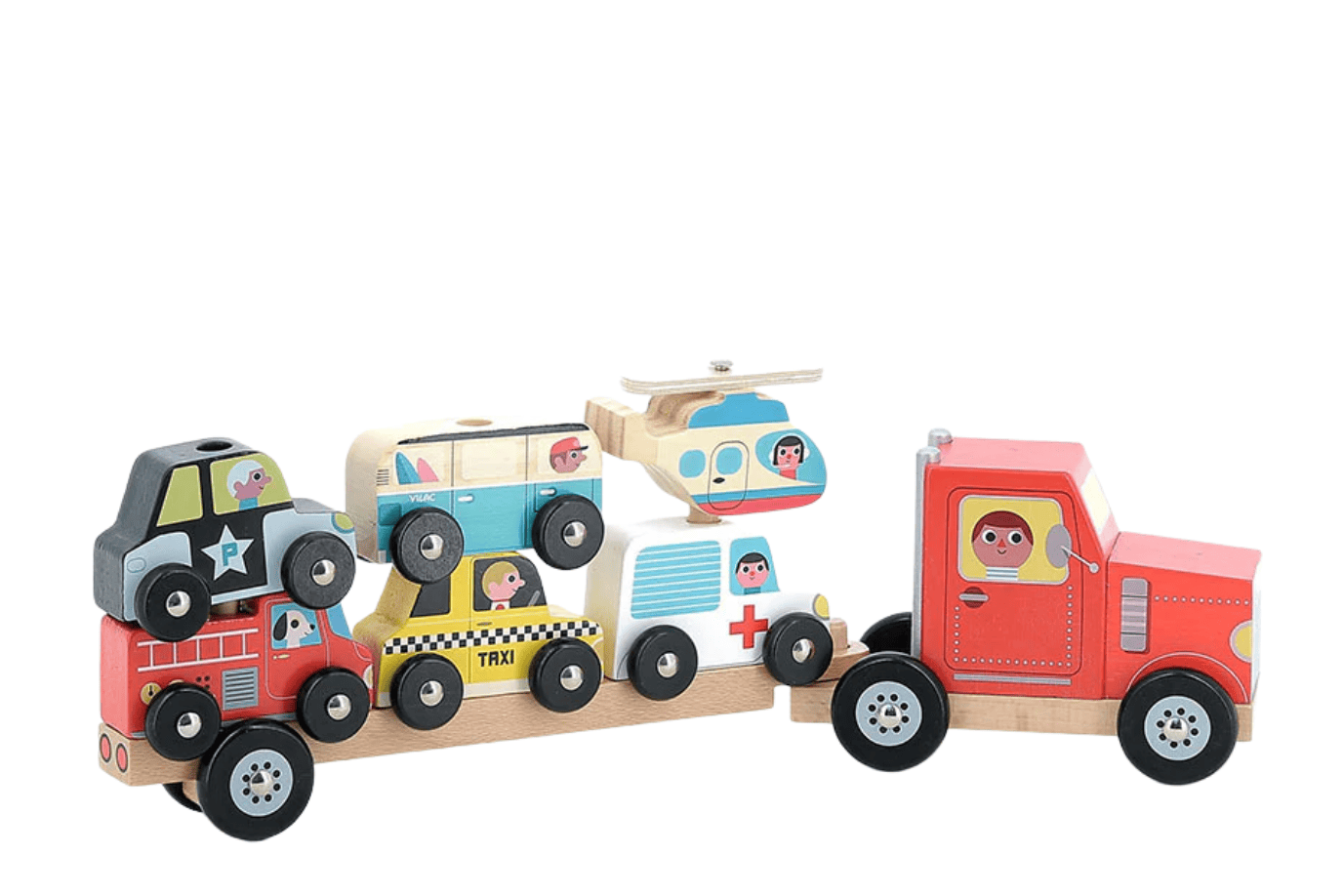 Fire the Imagination Vilac Wooden Transport Truck