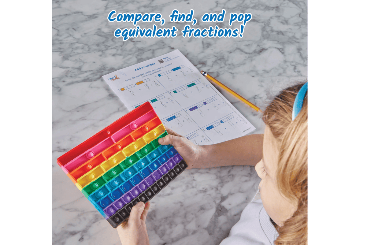 Playwell Rainbow Fraction® Sensory Bubble Popper
