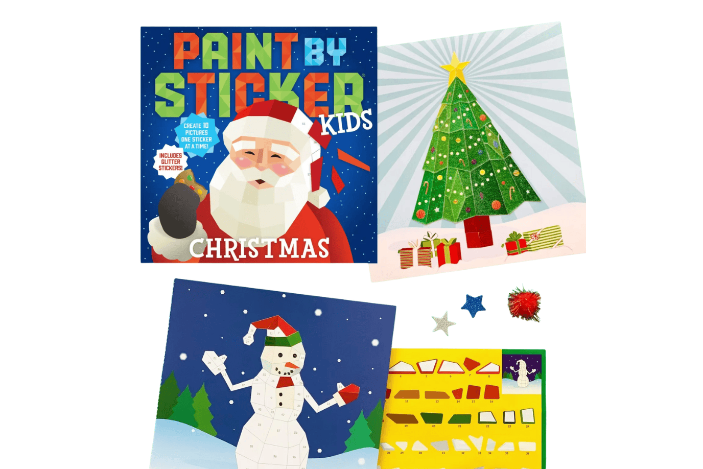 Fire the Imagination Paint by Sticker Kids: Christmas