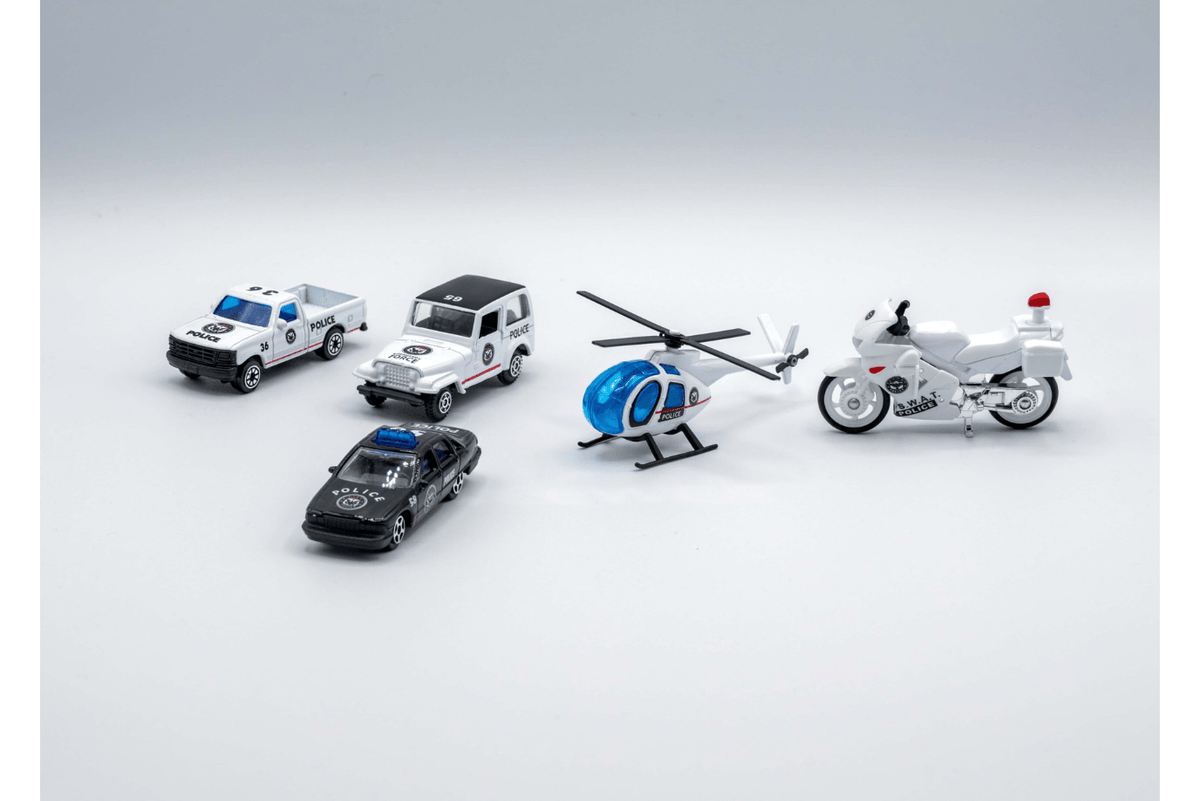 Playwell Community Vehicles - Police Set (5 Pieces)