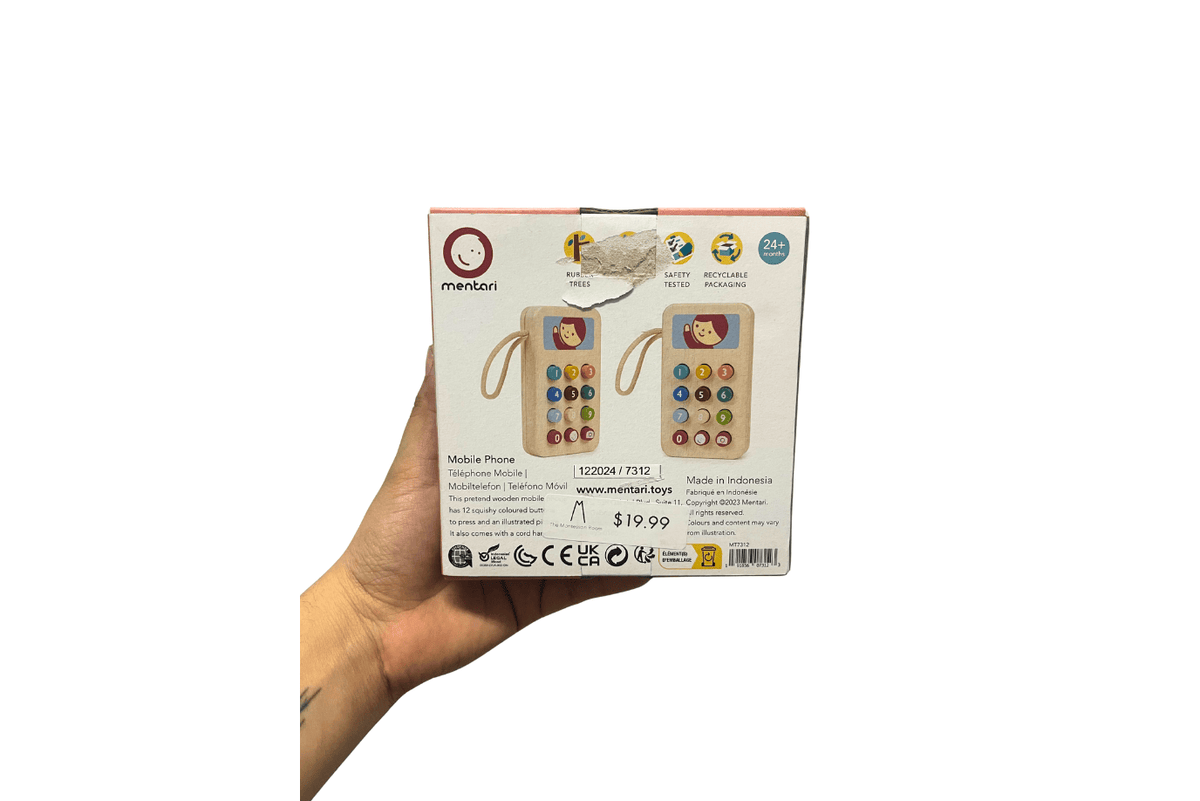 Tender Leaf Wooden Mobile Phone - Damaged Box - FINAL SALE