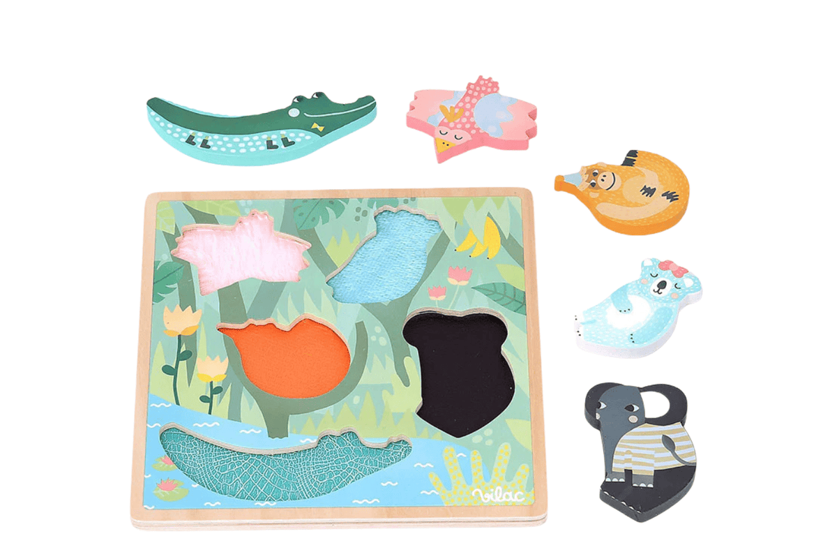 Fire The Imagination Vilac Touch and Feel Jungle Puzzle
