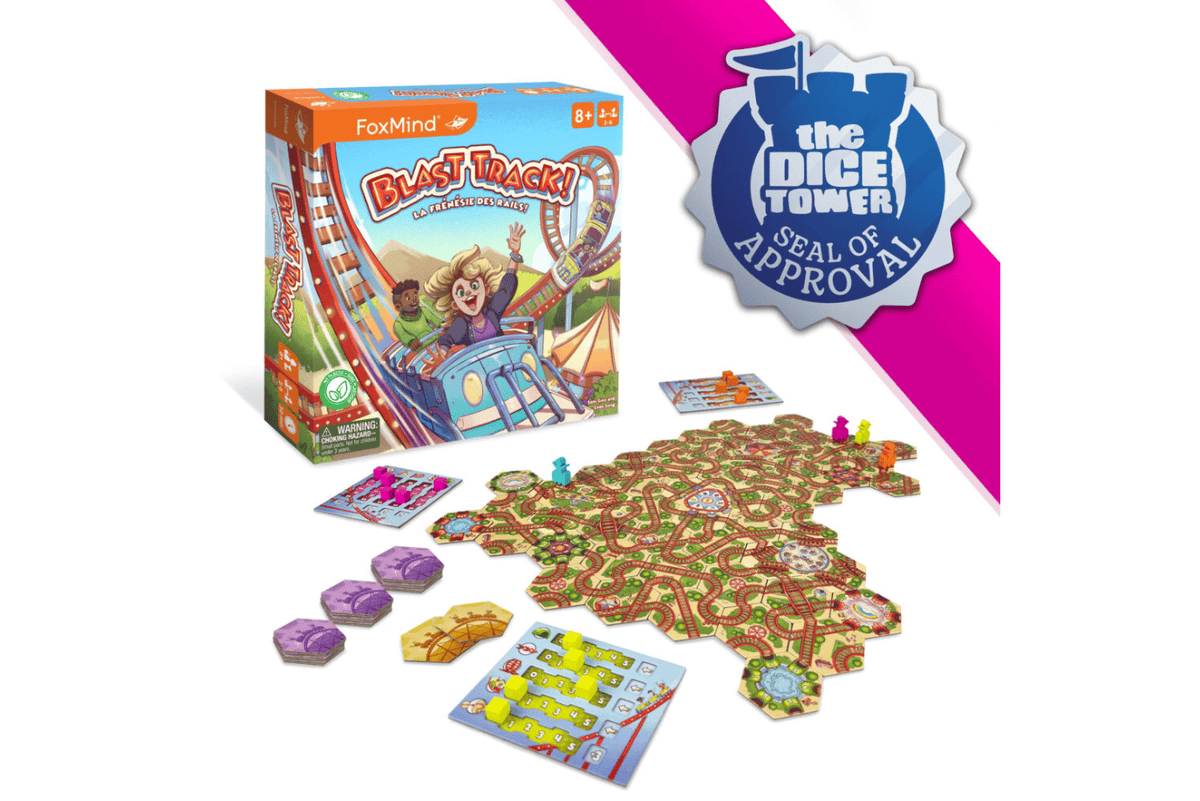FoxMind Blast Track - Rollercoaster Building Game [Ages 8+]