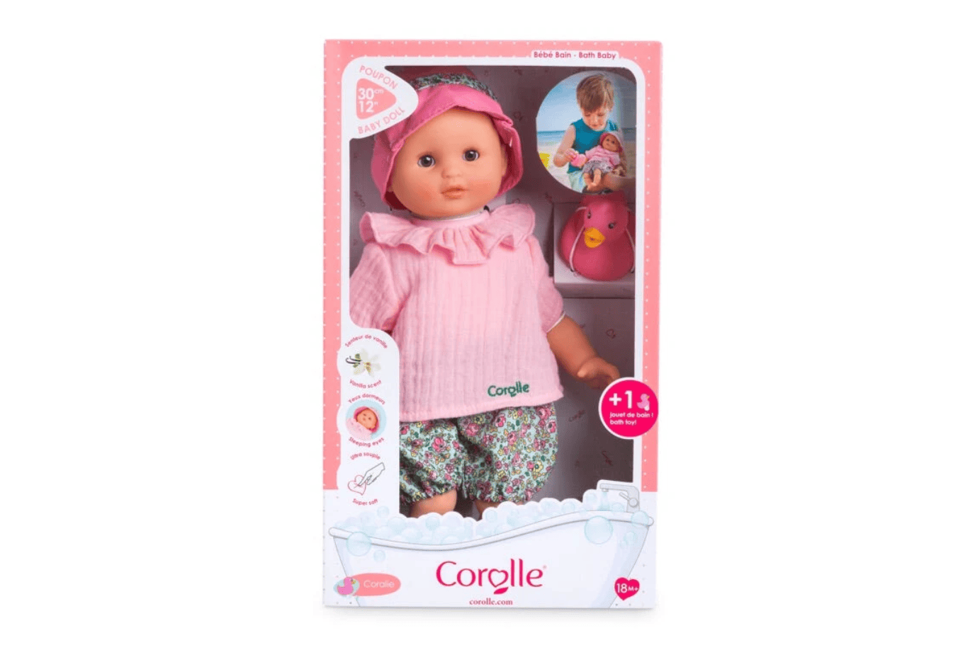 K.I.D. Toys Inc. Corolle Bath Baby Doll (Multiple Styles Available)