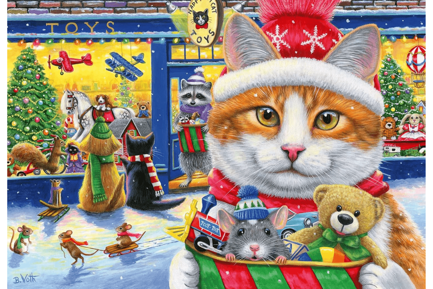 Christmas Kitties - 2 x 24 Piece Puzzles