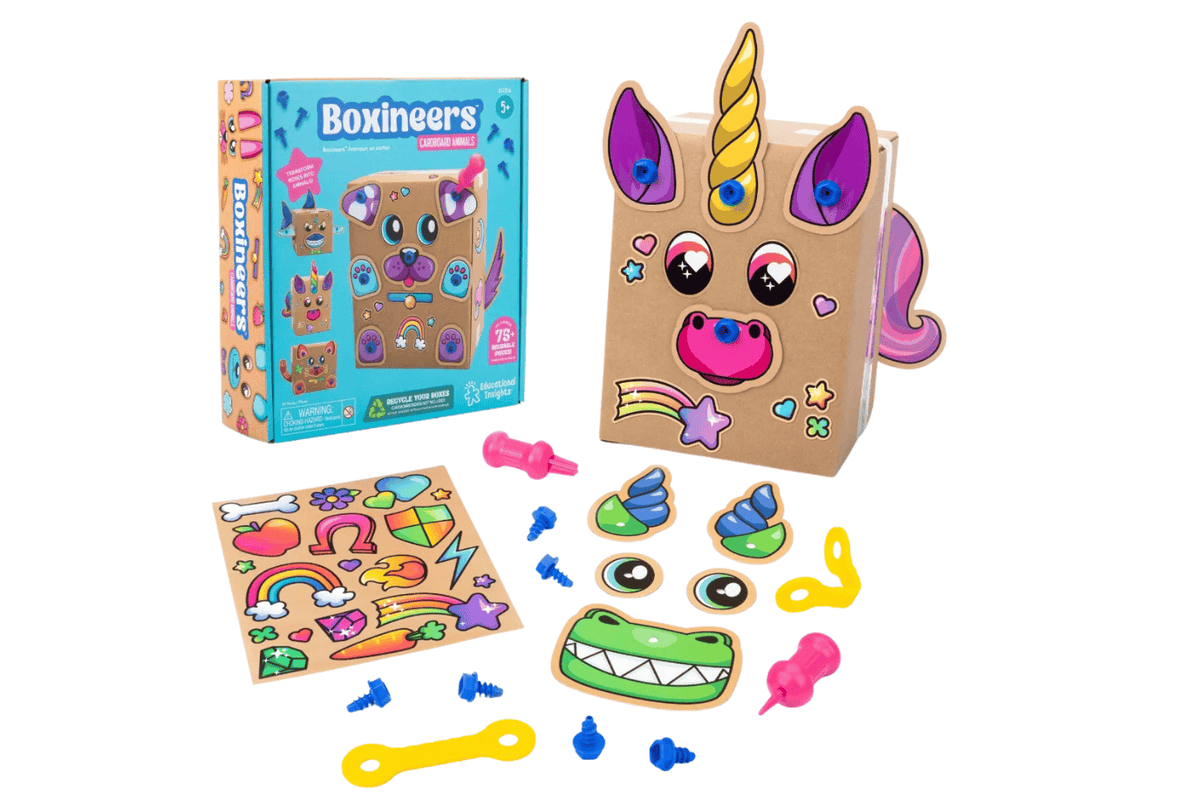 Playwell Animals Boxineers™ Cardboard Building Kits