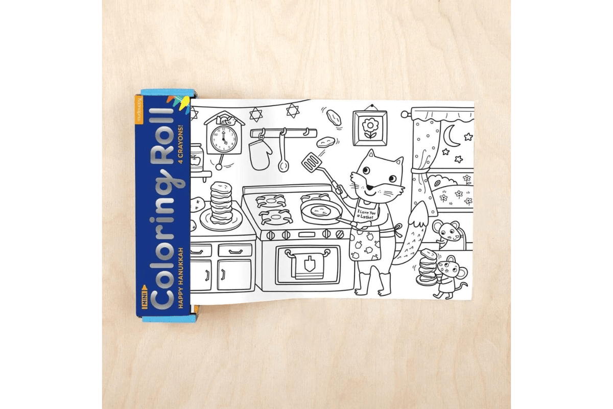 Happy Hanukkah Mini Colouring Roll