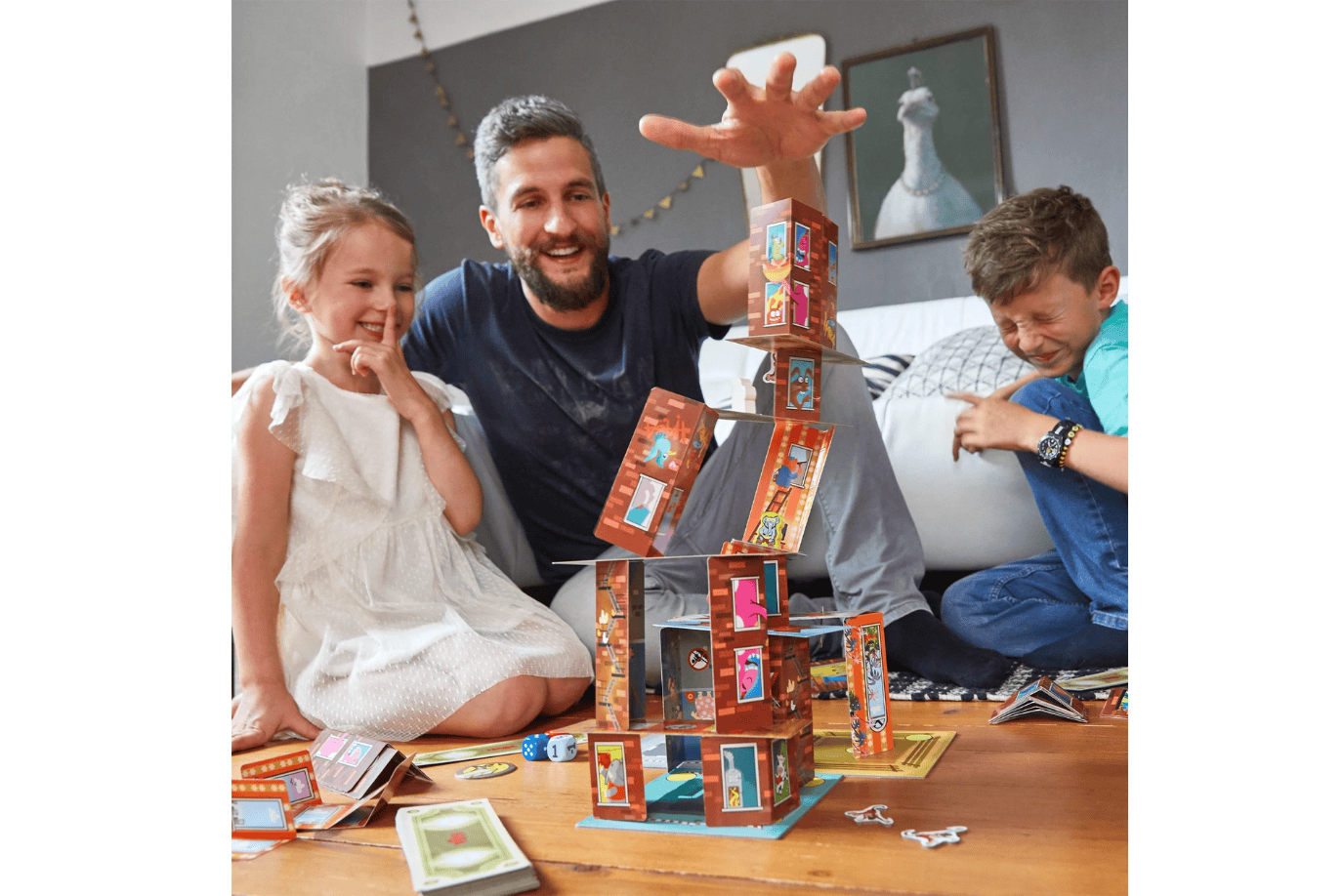 Haba Rhino Hero - Super Battle Stacking Game